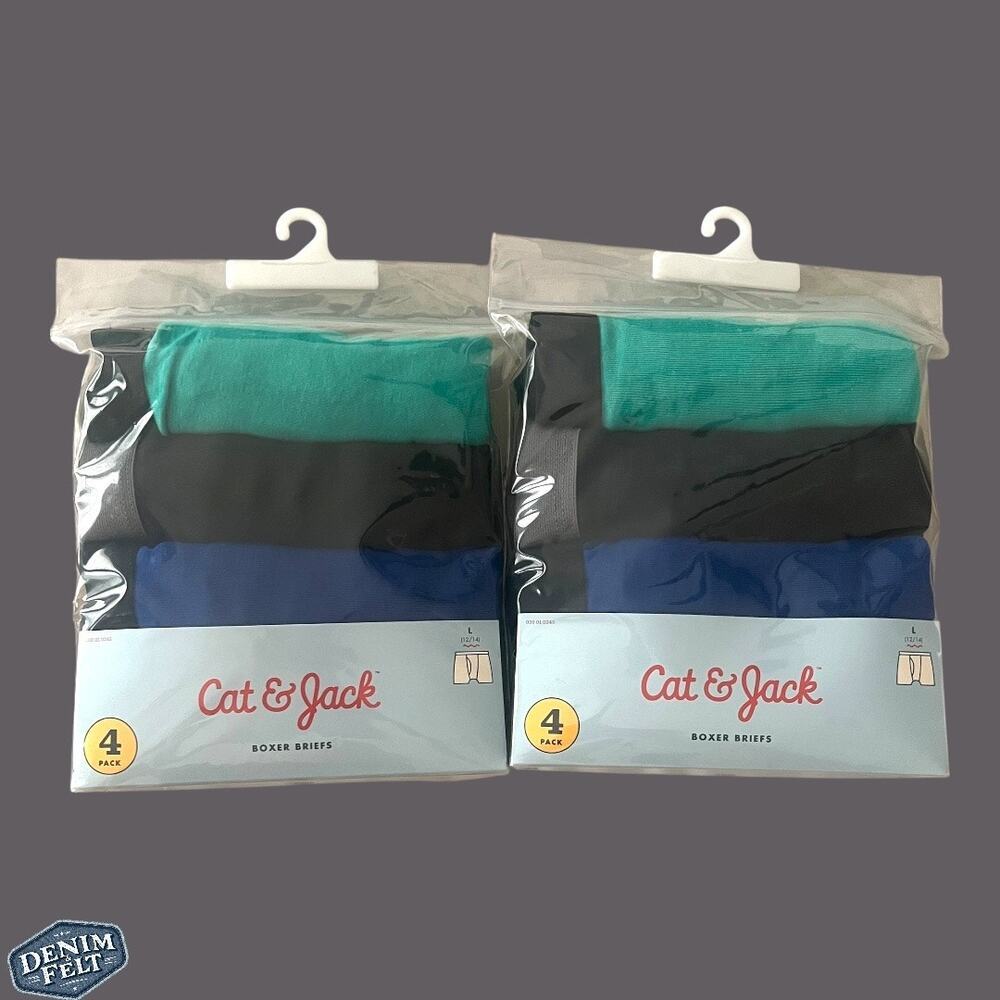 Cat & Jack Boys Boxer Briefs Bundle | Multi Color |‎ TWO (2) SETS!! 8 Pairs! NEW